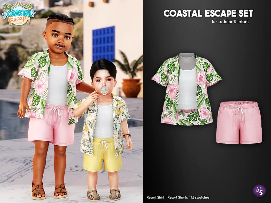 Сет одежды Coastal Escape Set Toddler and Infant